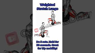 Lunge STRETCH for TIGHT HIP Flexors 1 Quads [upl. by Cofsky]