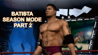 PERTARUNGAN SENGIT BATISTA VS GOLDBERG PEMBALASAN DI ATAS RING  BATISTA SEASON MODE PART 2 [upl. by Wyne]