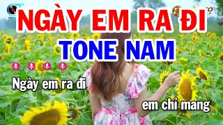 Karaoke Ngày Em Ra Đi Tone Nam  Mi Thứ  Nhạc Sống Tuấn Cò [upl. by Frager]