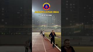 Jandarma uzman erbaş 400 metre koşu ￼jandarma astsubay subay koşu parkur sports fyp [upl. by Nodnarg]