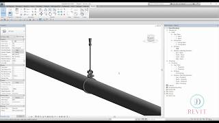 Family Revit  Create Pipe Support [upl. by Yendahc]