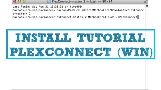 PlexConnect NEW install Tutorial WINDOWS Apple TV workaround for apples recent channel updates [upl. by Dorison701]