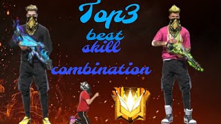 free fire best skill combination for BR rank match 🥰😍 for this [upl. by Sivrahc]