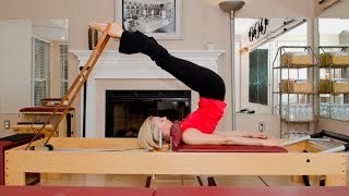 Pilates Reformer Short Spine Beginning Advanced amp Straddle Variations [upl. by Bethezel]