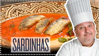 SARDINHAS COM COULIS DE PIMENTÃO ASSADO  ERICK JACQUIN [upl. by Refynnej]