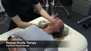 Release Muscle Therapy  Suprahyoid Massage TMJ  Temecula Murrieta CA [upl. by Oralie847]