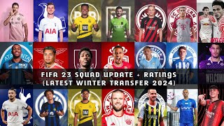 FIFA 23 SQUAD UPDATE  RATINGS LATEST WINTER TRANSFER 2023 [upl. by Anitsirt]