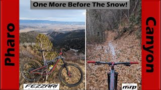 Barely Beat Winter on the Pharo Canyon Trail  Mountain Biking Pahvant Mountains Utah [upl. by Millur]