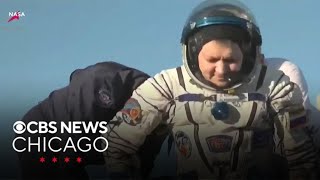 NASA astronaut Tracy Dyson 3 crew members undock from International Space Station [upl. by Oeramed854]