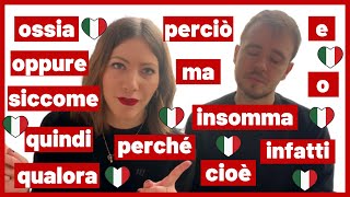 15 Connettivi Logici Per Migliorare il tuo Italiano  Connetti le FRASI ITALIANE come un Madrelingua [upl. by Nadabas]