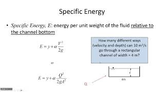 Specific energy diagram critical depth sub amp super critical flow  CE 331 Class 24 4 Mar 2024 [upl. by Phip130]