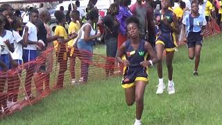 2018 BSSAC XC  First Form Girls 1600m Finish [upl. by Ateekal]