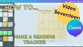 Canva tutorial How to make a Reading Tracker for Instagram  Video 17 canva howto readingtracker [upl. by Eledoya]