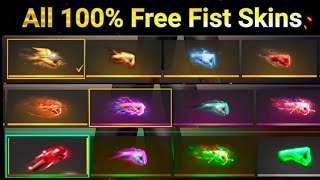 FREE FIRE ALL FREE FIST SKIN FREE FIRE FIST COLLECTION 2021 LEGENDARY RARE FIST FREE FIRE [upl. by Verna]