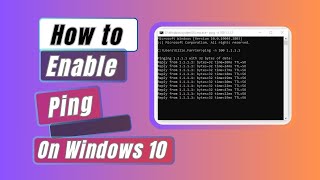 How to Enable Ping In Windows 10  Easy Steps [upl. by Edny]