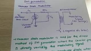 FM generation varactor diode modulator [upl. by Oehsen]