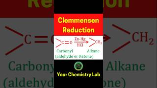 Clemmensen Reduction ReactionOrganic chemistry shorts neet jee [upl. by Llekcir729]