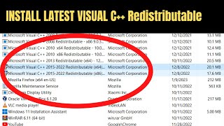 How to Download amp Install Visual C Redistributable in Windows 1110 2023 Latest [upl. by Airakaz]