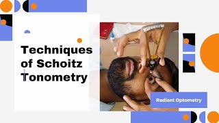 Techniques of Schoitz Tonometry optometry iop eyes [upl. by Capp]