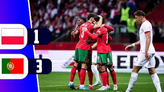 PORTUGAL VENCE 3  1 A POLONIA POR LA UEFA NATIONS LEAGUE  REY DEPORTIVO [upl. by Dronel]