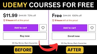 How to get Udemy Paid Courses for FREE  with Free Certificates [upl. by Yeoz745]