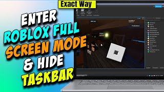 How to Fullscreen Roblox on PC  Enter roblox fullscreen mode [upl. by Pollard462]