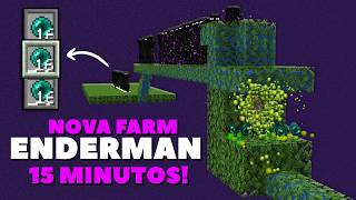 ✔️ FARM DE ENDERMAN e XP MAIS FÁCIL do MINECRAFT 121 [upl. by Annatnom305]