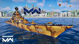 RF PYOTR VELIKY in action Escort mode gameplay  Modern Warships [upl. by Gruver712]