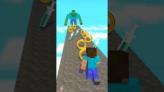 Rage Run Steve VS Mutant Zombie  Funny Animation minecraft shorts tranding [upl. by Waller]