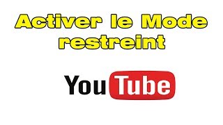 Comment désactiver le mode restreint sur YouTube telephone [upl. by Naleag740]