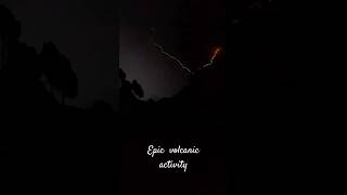 Epic lightning strikes above volcanic eruptions lightningstrikes weatherphenomenon viral volcano [upl. by Dawn]