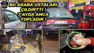 KİMSENİN DÜKKANINA SOKMADIĞI ARABAYA MOTOR YAPTIK Renault Safrane 20 Rektefiye  Silindir Kapak [upl. by Lemmuela]