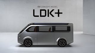 EV（電気自動車）コンセプトモデル「LDK＋」紹介動画：シャープ [upl. by Nohtanoj]