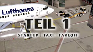 IFR Funk Tutorial  Teil 1 STARTUP  TAXI  TAKEOFF  IVAO  VATSIM  AZF [upl. by Thorfinn961]