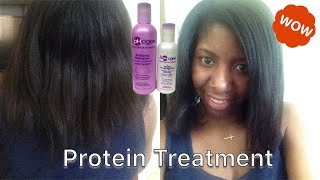 Aphogee two step Protein Treatment on Relaxed Hair video [upl. by Oeramed]