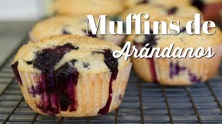 MUFFINS DE ARÁNDANOS  Cómo Hacer Ponqués de Arandanos  SyS [upl. by Pardew]