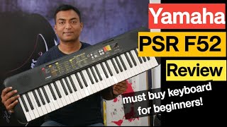 Yamaha PSR F52 electronic keyboard review best keyboard for beginner [upl. by Zamir]