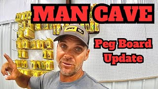 MAN CAVE Peg Board Update [upl. by Ynolem795]