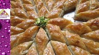 El Açması Baklava Tarifi En Güzel Nasıl Yapılır Yıldız Kesim Pratik Yemek Tarifleri [upl. by Euf986]