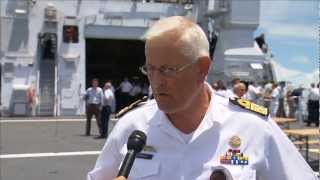 Vice Admiral Borsboom on the New Holland Patrol Vessel [upl. by Reggie]