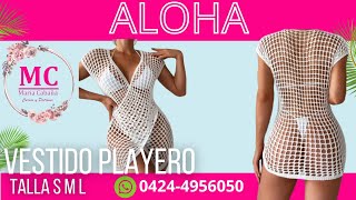 CONFECCIÓN DE VESTIDO PLAYERO ALOHA❤️ Venta del patrón por WhatsApp📲584244956050 [upl. by Binny357]