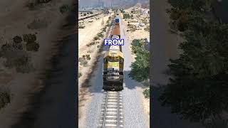 Ramp Buggy vs Unlocked Train on GTA 5 [upl. by Stanwin]