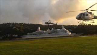 StLucia Helicopters Landing [upl. by Eybba]