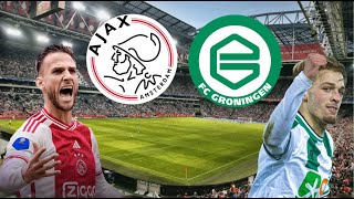 AJAX AMSTERDAM VS FC GRONINGEN LIVE MET DE VOETBALCOMMENTATOR 821 [upl. by Urana]