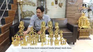 Ram Navami Special 1 to 35 feet Brass Ram Darbar Collection Morabadabd Wholesale Brass Items Murti [upl. by Eiramlehcar]