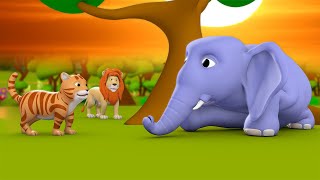 Billi aur Gaane wala Hathi 3D Animated Hindi Moral Stories for Kids बिल्ली और गाने वाला हाथी कहानी [upl. by Zined]