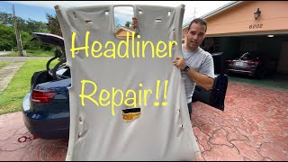 Headliner Repair  Replacement on a MK6 VW Jetta [upl. by Stearn705]