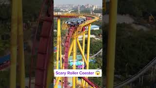 scary roller coaster ride  rollercoasterride scaryroller ride waterparkthrills Water Park Fun [upl. by Herwin]