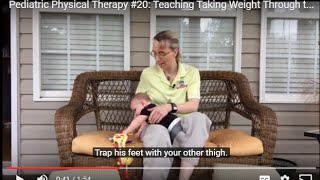 Teaching Taking Weight Through the Arms Pediatric Physical Therapy 20 [upl. by Rufina584]