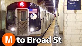 ⁴ᴷ M Trains Rerouted to Broad Street Action [upl. by Kleper]